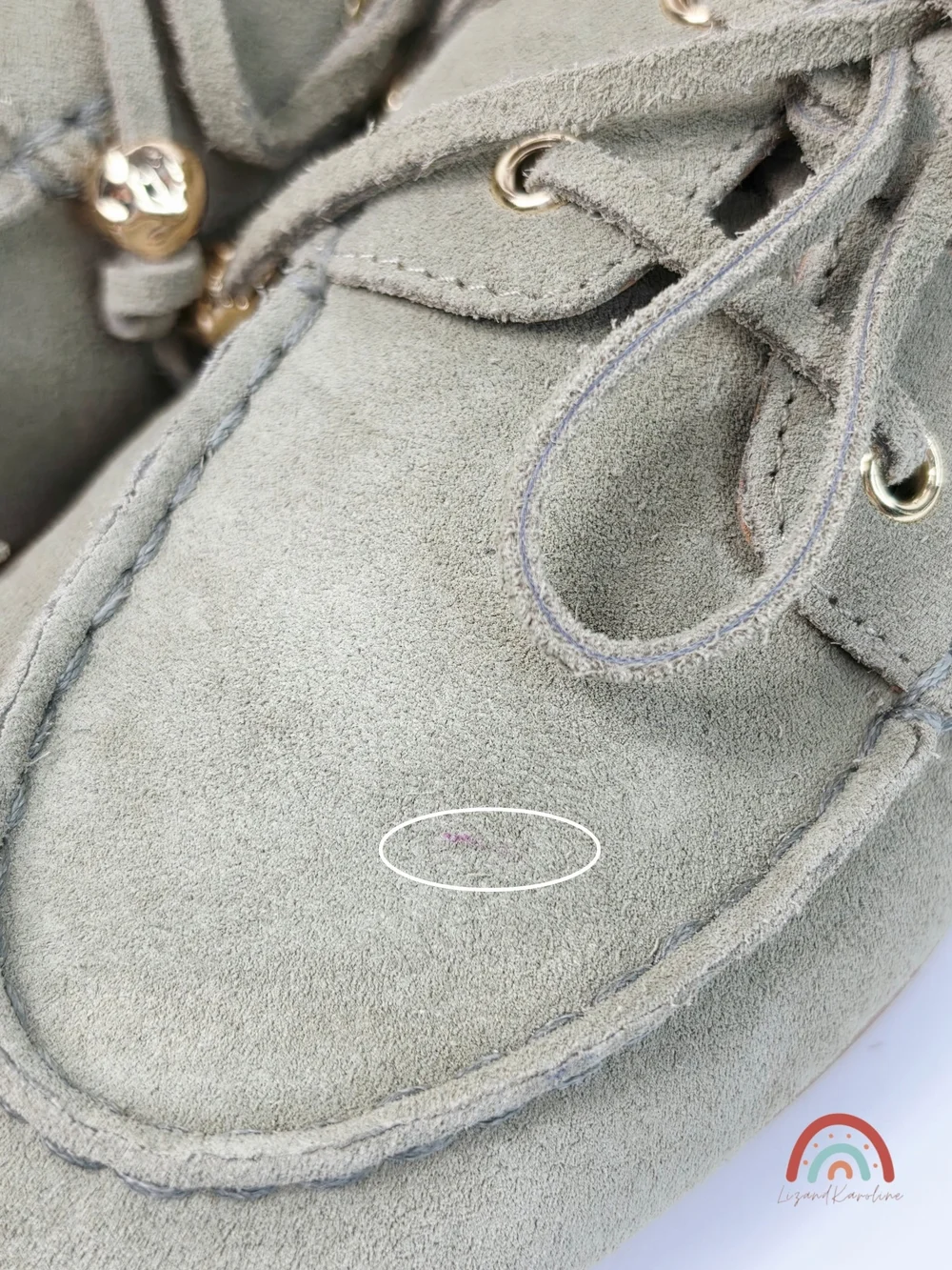 New! Madewell The Jamie Boat Shoe in Leather Suede Pale Fatigue 9 - Picture 12 of 15